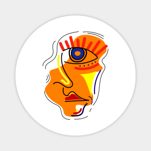 Abstract face Magnet